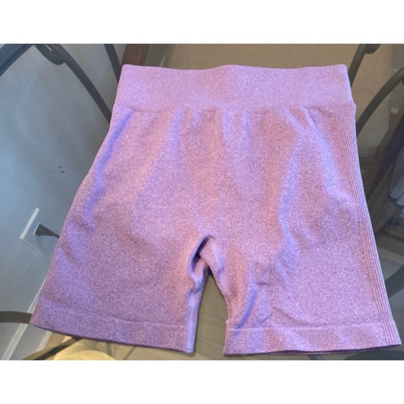 🔴 4/$12 WorkoutSeamless High-Waist Shaping Shorts Purple Size Large - Picture 3 of 8